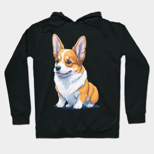 Corgi Love in Soft Pastels Hoodie